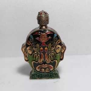 Colorful Decorative Bottle with Intricate Design